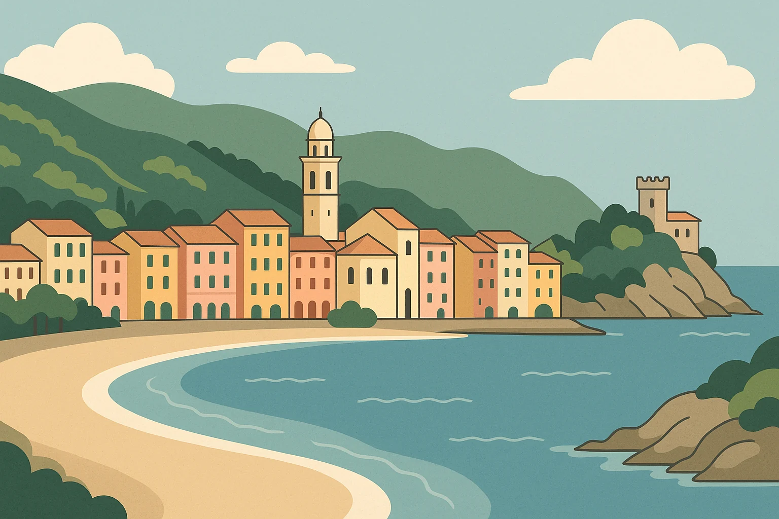 Moneglia: guida al borgo tra due spiagge sulla riviera di Levante